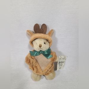 Wee Bear Village Reindeer Bear plush w/Tag Ganz 6" Sleighter with tags